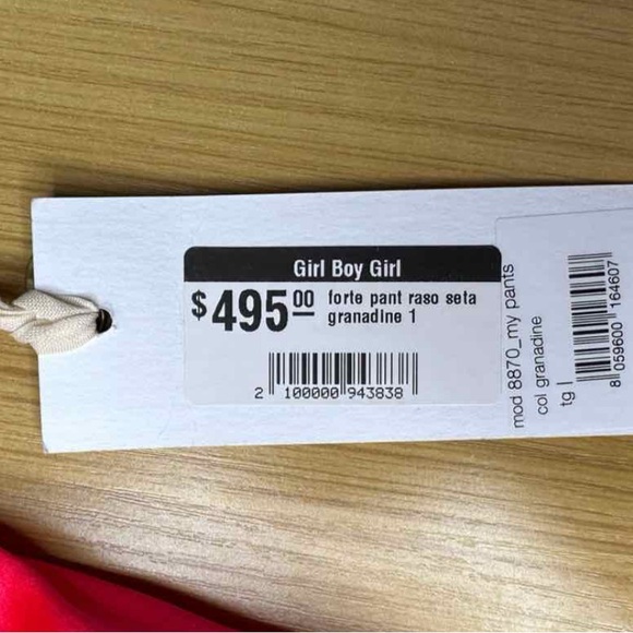 forte_forte Bright Pink Granadine Silk Cropped Pants - Picture 9 of 12